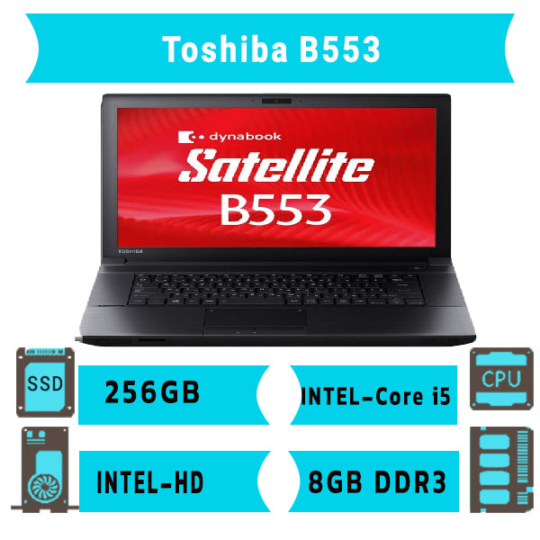 لپتاپ استوک توشیبا B553