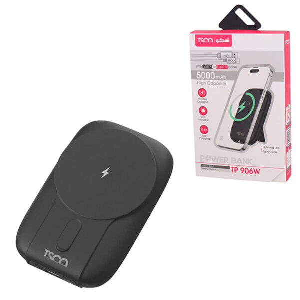 پاور بانک بی‌سیم تسکو  TP 906W - Image 2