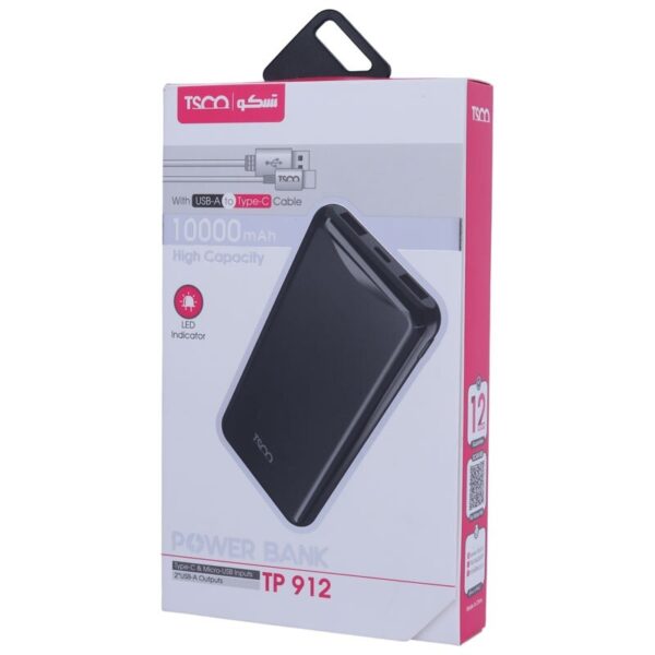 پاور بانک تسکو TP 912 10W ظرفیت 10000 میلی آمپر ساعت - Image 8