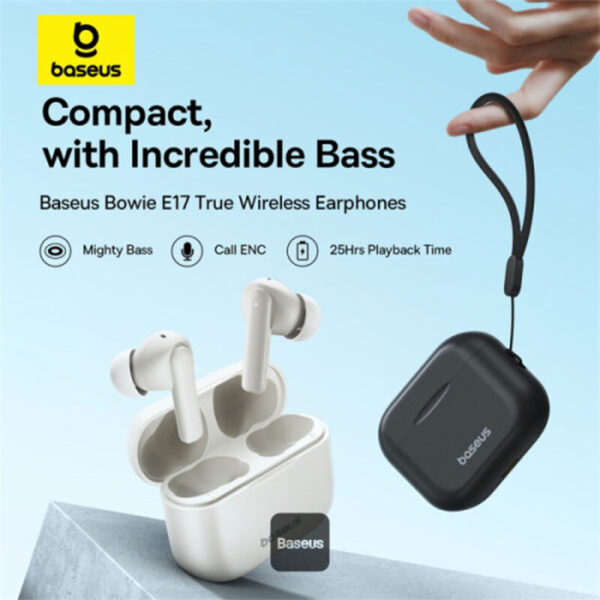 هندزفری بلوتوثی باسئوس Bowie E17 - Image 2