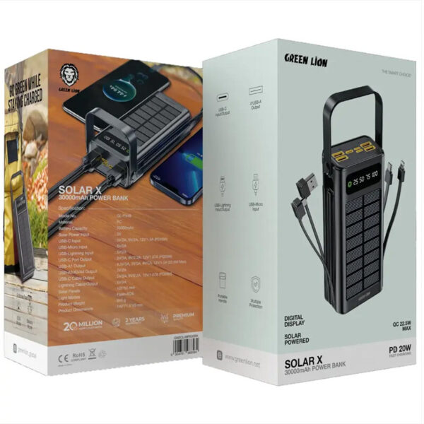 پاور بانک خورشیدی گرین‌لاین GLPX49 - Image 3
