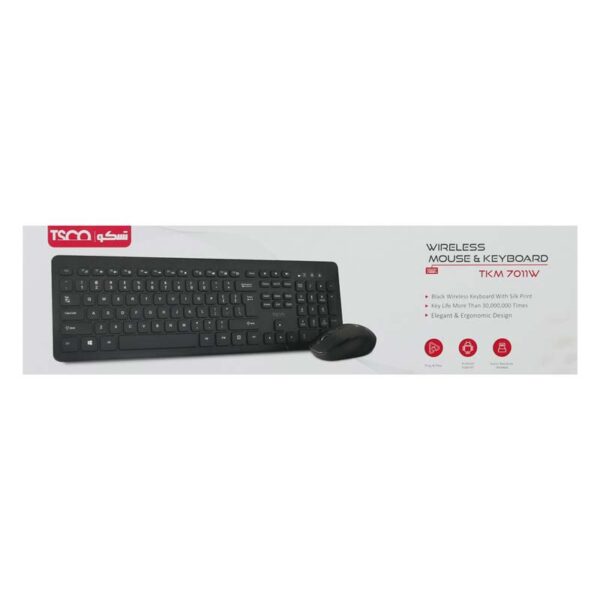 کیبورد و موس بی سیم تسکو TKM 7011W - Image 2